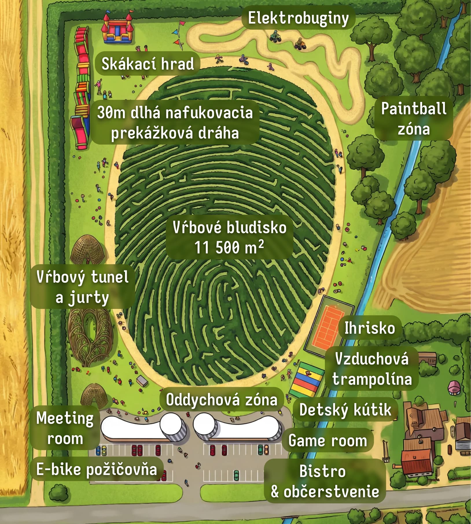 Mapa zážitkov Willkov Park Brehov