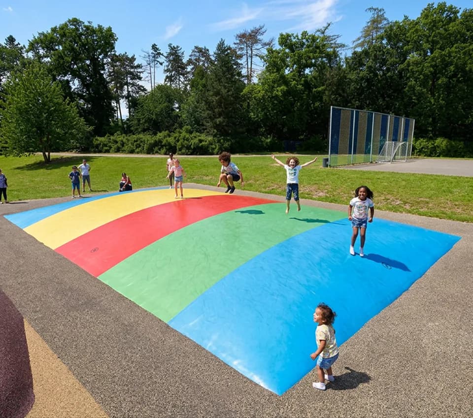 Vzduchová trampolína v areáli Willkov Park